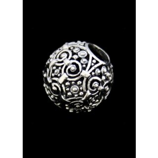 Large Viking Age Ornamental Bead, Silver