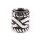 Beard Bead and Hair Bead with Celtic Pattern, Silver