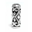 Viking Ornamental Bead for Beard and Hair, Silver