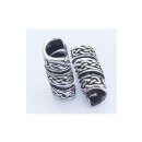 Medieval Beard Bead with Celtic Knot, Silver