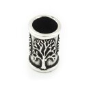 Silver Medieval Bead with Tree Of Life
