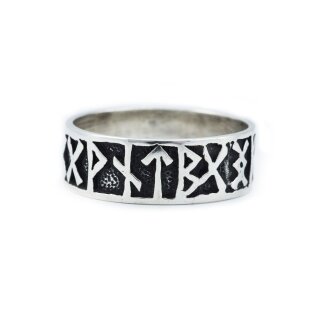 Wikinger Runen Ring aus Silber, versch. Größen