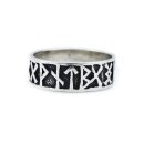 Viking Ring with Runes, Silver, various sizes