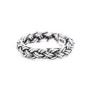 Viking Ring with braid pattern, silver