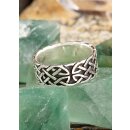 Keltischer Ring Unendlichkeit aus Silber