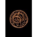 Viking Brooch with Midgard Serpent Motif, Bronze