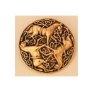 Keltische Bronzefibel Drei Pferde