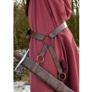 Mittelalter Schwertg&uuml;rtel aus braunem Leder