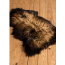 Nordic Sheepskin, black with mottled tips, approx. 115 cm