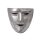 Roman face mask, tinned brass