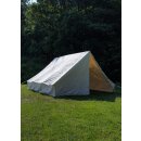 Roman Army Tent, Wall Tent, 4 x 4 m, 425 gsm, natural colour