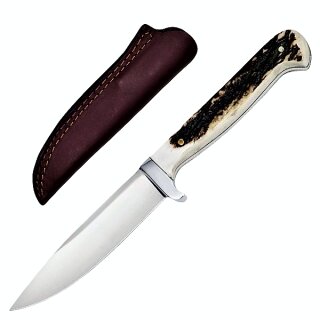 Hunting Knife with Staghorn Handle