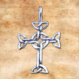 Celtic Amulet Aaran Cross, silver