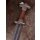 Vendel Period Sword with Scabbard, Tin-Plated Brass Hilt, Damascus Steel
