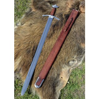 High Medieval Knightly Sword with scabbard, practical blunt, SK-C