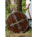 Wooden Round Shield with Steel Fittings