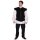 Velvet Doublet Victor with Metal Buttons, black