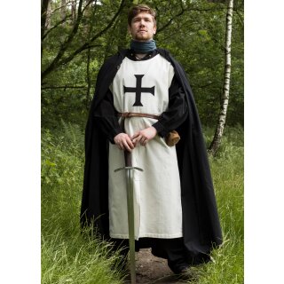 Medieval Tabard, Teutonic Knights, natural-coloured/black
