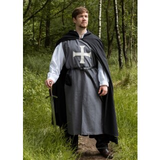 Medieval Tabard, Teutonic Knights, grey/natural-coloured