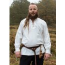 Medieval Shirt Corvin with Lacing, white