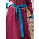 Viking Dress Jona, wine red/teal blue