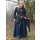 Medieval Dress Marit with Cording, dark blue