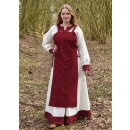 Viking Apron Dress, Overdress Tinna, wine red, size S/M