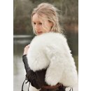 Shoulder Fur made of Lambskin, white