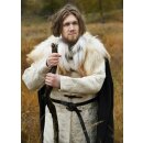 Shoulder Fur made of Nordic Sheepskin, white mottled
