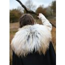 Shoulder Fur made of Nordic Sheepskin, white mottled