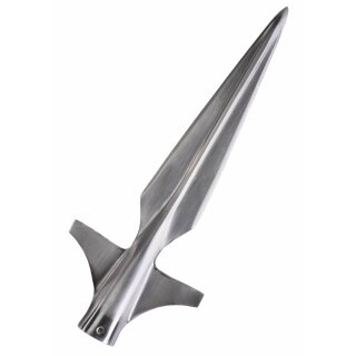 Early Medieval Winged Spearhead, approx. 28.5 cm (11.25 in.), tempered
