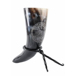 Drinking Horn with Stand - Yggdrasil (individual packing)