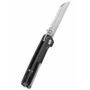 Penguin, 154CM satin blade, Black stonewashed Ti handle