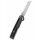 Penguin, 154CM satin blade, Black stonewashed Ti handle