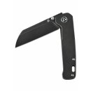 Penguin, 154CM black stonewashed blade, Black stonewashed Ti handle