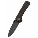 Hawk, 14C28N black stonewashed blade, Copper handle