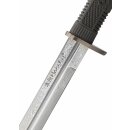 Honshu Boshin Double Edge Sword with Scabbard, Dark Damascus