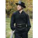 Medieval Leather Hat with Wide Brim, Plague Doctor Hat, black