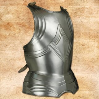 Grooved Gothic Breastplate with leather straps