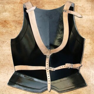 Breastplate with leather straps