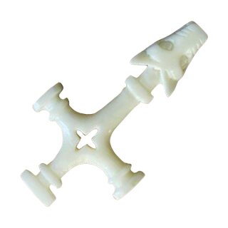 Bone Pendant Wolf Cross 8, big