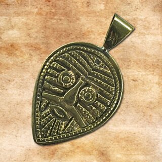 Wikingerfratzenamulett 29 - Bronze