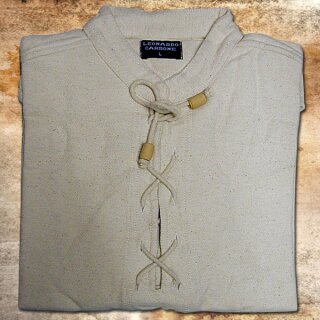 Thick Hand-woven Shirt made from cotton XL natural