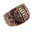 Celtic Ring 14, adjustable - 60-70 bronze