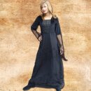 Dress Fairy, viscose with net lace - M, black-red