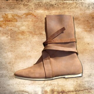 Haithabu Boots, nubuk leather, with leather soles