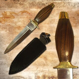Boot Dagger with Leather Sheath