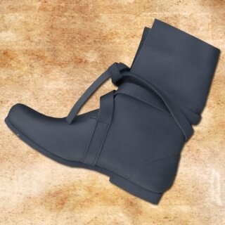 Haithabu Boots, Nubuk leather, rubber soles - 47, black